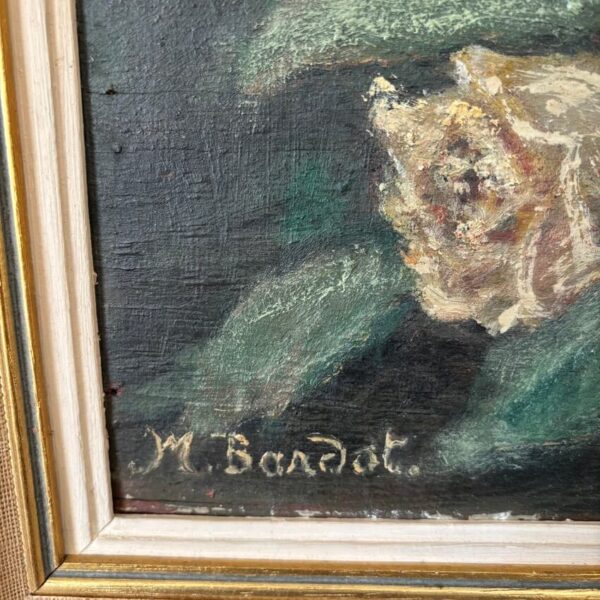 Tableau floral sur bois ancien – Image 7