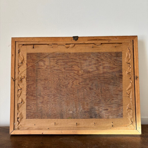 Tableau floral sur bois ancien – Image 6