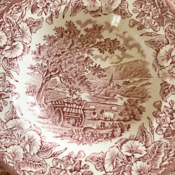 6 Assiettes creuses anglaises – Image 2