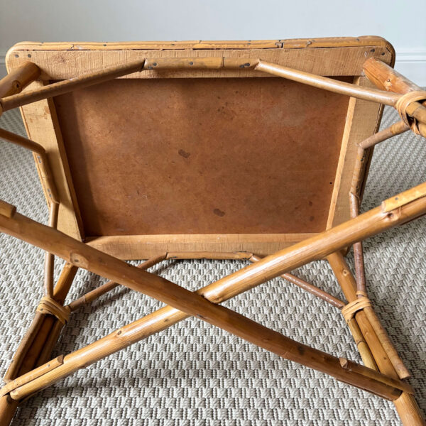 Table basse en rotin vintage années 60 – Image 4