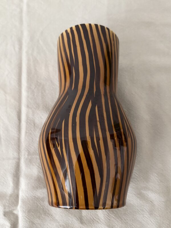 Vase à rayures vintage – Image 4