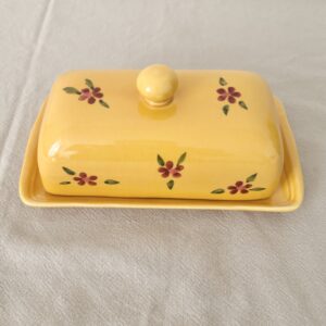 Beurrier en céramique vintage